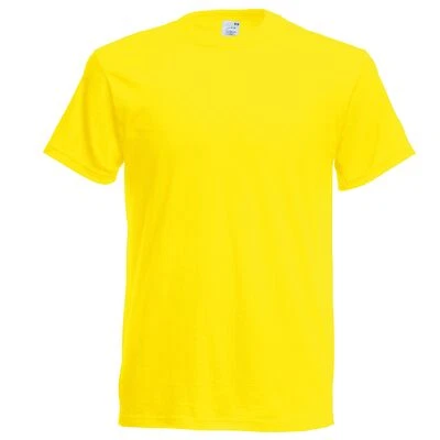 Fruit of the Loom tee original - camiseta de algodón de trabajo liso masculino - Imagen 1 de 4