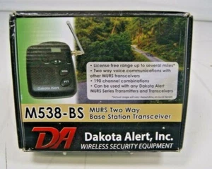 Dakota Alert M538-BS MURS Base Station - Multi Use Radio Service Transceiver - Picture 1 of 3