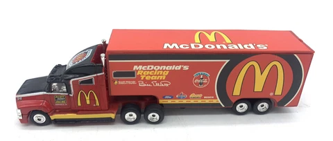 RARE 1994 McDonald’s Racing Team Matchbox Ford Aeroman LowBed Truck Diecast Car Cover