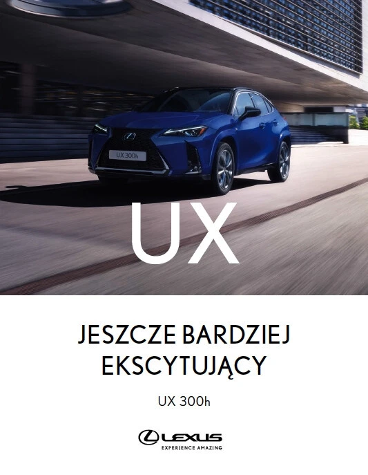2026 MY Lexus UX facelift 07 / 2025  brochure catalogue 52p. - Immagine 1 di 1