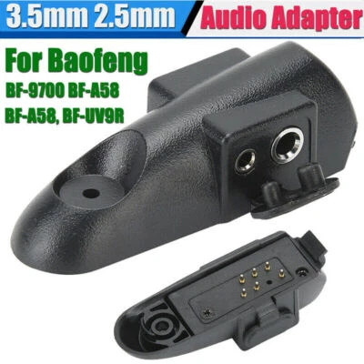 MARKENLOS Walkie Talkie Headset 3 5 mm 2 5 mm Adapter für Baofeng BF-A58 BF-UV9R UV-9R