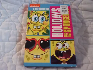 HOLIDAYS WITH SPONGEBOB SQUAREPANTS 3-DVD HALLOWEEN CHRISTMAS VALENTINE'S DAY - Picture 1 of 7