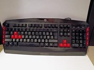Cyberpower PC Gaming Keyboard Multimedia Gaming Wired USB Keyboard - Picture 1 of 5