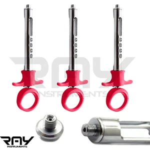 Jeringa anestésica dental autoaspirante 1,8 ml rosa automática pasiva AMR+EUR laboratorio - Imagen 1 de 6