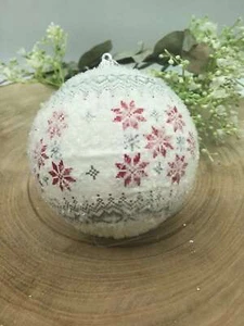 Set 6 Palline di Natale Rotonde con Decori Natalizi Ø 8 - Imagen 1 de 2