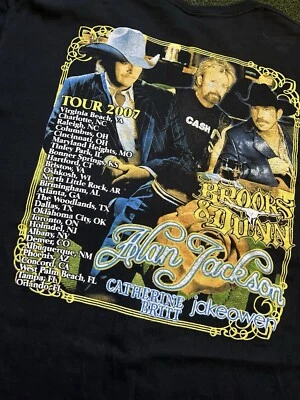 Camiseta De Colección Alan Jackson Brooks & Dunn Estampado Gráfico Doble Cara XL AOP Foto 1 de 4
