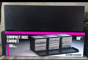 2 - Case Logic Rack Storage 30 Disc CD/BLU-RAY, Wall Mountable, Hinged Door - Picture 1 of 2
