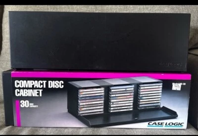 2 - Case Logic Rack Storage 30 Disc CD/BLU-RAY, Wall Mountable, Hinged Door - Image 1 of 2