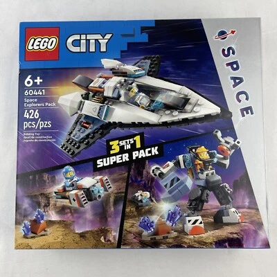 Lego Space Explorers Pack 60441 3 Sets in 1 Super Pack 30663 60428 60430 NEW - Image 1 of 4