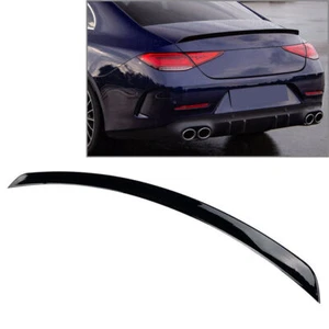 For Mercedes-Benz CLS-Class C257 2018+ Tail Wing Rear Trunk Spoiler Gloss Black - Picture 1 of 6