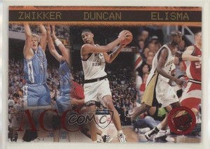 1997 Press Pass Red Zone Tim Duncan Eddie Elisma Serge Zwikker #41 HOF