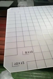 11X14 Erdglas Fokusbildschirm für Großformatkamera + Raster 340x275x1,8 mm - Bild 1 von 3