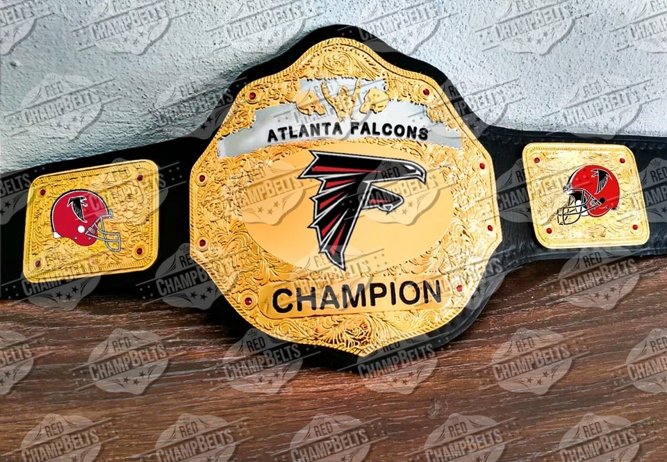 Atlanta Falcons NFL Championship Belt Adult Size 2mm Brass - Image 1 of 1