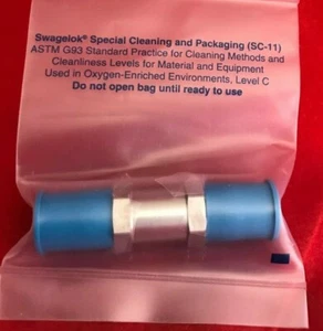Swagelok SS-4C-VCR-1/3 POPPET CHECK VALVE, FIXED PRESSURE 1/4IN SS VCR FACE SEAL - Picture 1 of 2