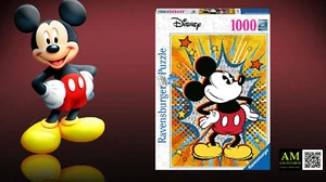  RAVENSBURGER - PUZZLE DISNEY RETRO TOPOLINO - 1000 PEZZI - NUOVO - Foto 1 di 3