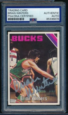 1975 TOPPS #143 BRIAN WINTERS signed auto autograph PSA/DNA silver sharpie - Image 1 of 2