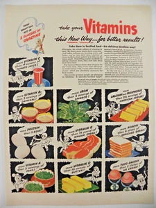 Ovaltine 1946 Print Ad ~ Packed with Vitamins! -- Vitamin G??? - Picture 1 of 7