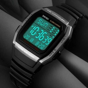 Skmei Mens Digital Watch Military Sports Watches Boys LED Electronic Wristwatch - Picture 1 of 17