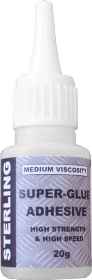 STERLING 2 x 20g Superglue Hi Strength Hi Speed Industrial Super Glue Bonder Adhesive