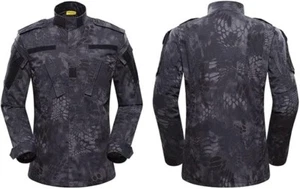 Herren Camouflage US BDU Combat Airsoft Jacke Jagd Schießjacke schwarz - Bild 1 von 1