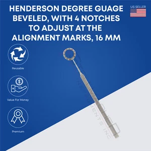 Pinzas marcadoras calibre grado Henderson 4 muescas marcas de alineación herramientas oftálmicas - Imagen 1 de 2