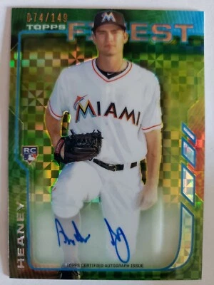 ANDREW HEANEY TOPPS FINEST AUTO ROOKIE #'D 74/149. NICE ROOKIE AUTO  - Image 1 of 3