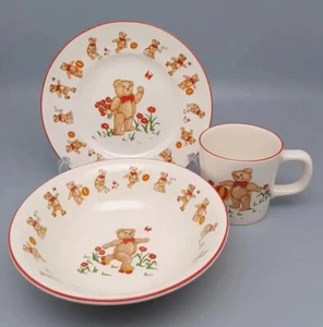 Juego de platos vintage 1984 Masons Peluche Bears piedra de hierro para niños taza de plato de Inglaterra - Imagen 1 de 14