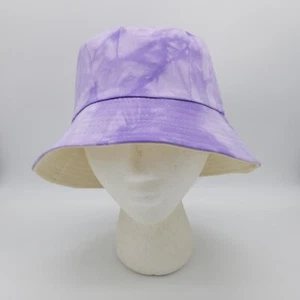 Sombrero Tie Dye Lila Lavanda Púrpura Claro Verano Pescador Estilo Cubo Gris Oscuro - Imagen 1 de 7