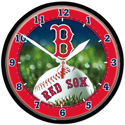 MLB Boston Red Sox 12" Round Ball on Field Wall Clock by WinCraft Cover