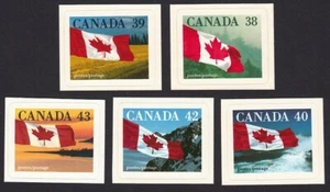 FLAG OVER.. = Canada 1989-1993 ISSUES = MNH STAMPS, CUT from BKLTS - Picture 1 of 1
