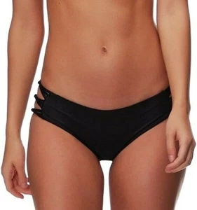 MIKOH Women's 267247 Barcelona Bikini Bottoms Swimwear Black Size Small - Picture 1 of 2