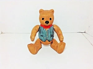 VTG=1983=DEPARTMENT 56=CERAMIC BEAR=CHRISTMAS ORNAMENT/FIGURINE=JOINTED&POSEABLE - Picture 1 of 8