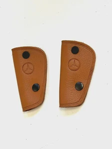 Classic Blade Style Key Holder Cover Leather for Mercedes W108 W115 Tobacco - Picture 1 of 2