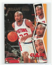 GRANT HILL 1995-96 Fleer CLASS ENCOUNTERS Insert #3 of 40 Detroit Pistons Duke