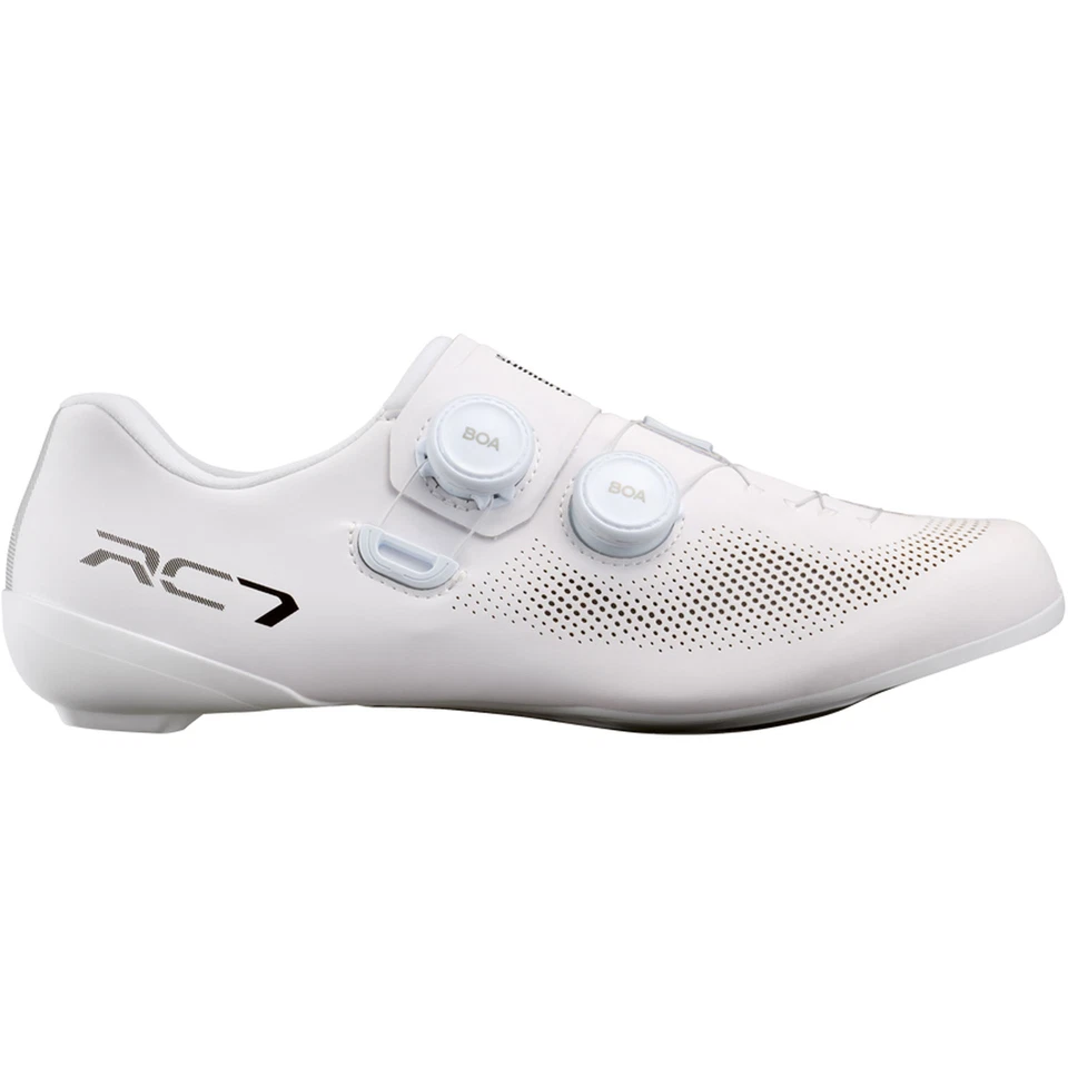Shimano ROAD Cycling Clipless Men Shoes RC7 Carbon SH-RC703 Dual Boa - White