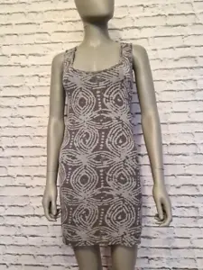 A Postcard From Brighton Grey Patterned Long Vest Top or Dress Size Small (8-10) - Picture 1 of 4
