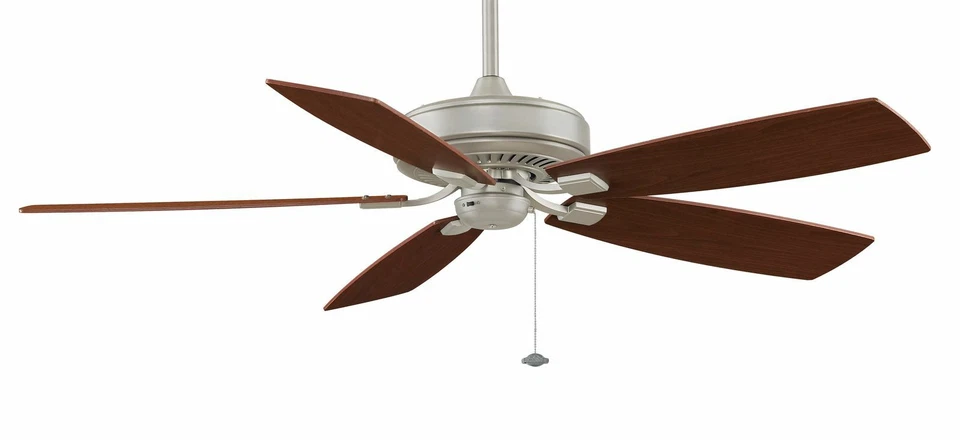Fanimation TF710SN Edgewood Deluxe 60" Ceiling Fan; Damp Rated Satin Nickel OPEN - Image 1 of 1