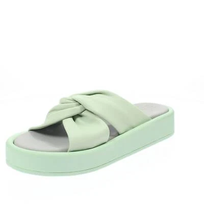 Mi_piace_! Ciabatte In Pelle Con Plateau Verde - Taglia 37 Scarpe Donna Ciabatte - Immagine 1 di 3