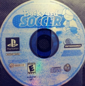 Videojuego de fútbol patio trasero Sony PlayStation 1 2001 PS1 disco solo niños - Imagen 1 de 12