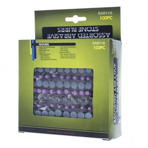 100pc Universal Rotary Accessory Kit Abrasive Stone Tools - Photo 1 sur 10