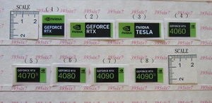 NVIDIA GEFORCE RTX STICKER 4060 4070 4080 4090 NVIDIA TESLA STICKER