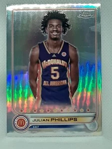 Julian Phillips 2022 Topps Chrome McDonald's All American - Refractor #54 - Picture 1 of 2