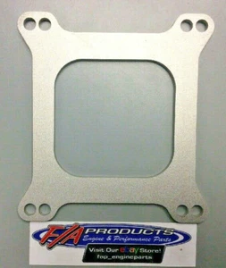 Open 4 BRL. Carburetor Insulator Aluminum With Poly Core .230" Thick Spacer T154 - Picture 1 of 9