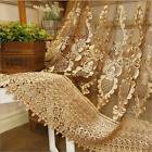 European Luxury High-end Sheer Yarn Tulle Curtains Precision Embroidery Curtain