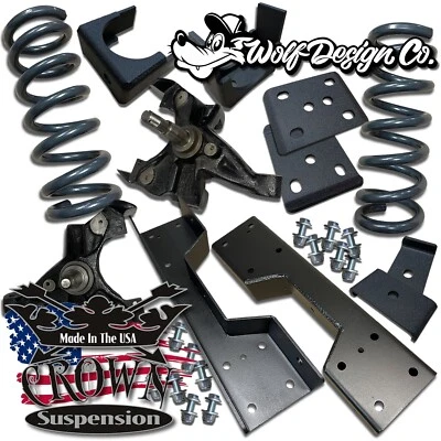 Kit de queda de abaixamento 1988-1998 C1500 5/7 eixos flip kit coroa suspensão V8 - Imagem 1 de 4
