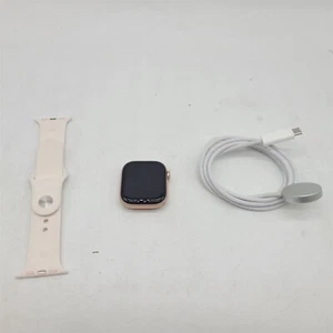 Apple Watch Series 10 GPS 42mm Smartwatch Rose Gold Case/Light Blush Band - S/M - Photo 1 sur 4