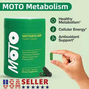 O Positiv Moto Women Metabolism Support - Energy, Curb Cravings, 60 Vegan Caps - Picture 1 of 18