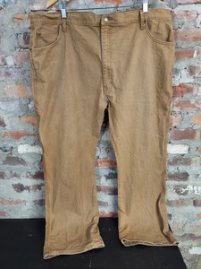 Dickies Carpenter Work Pants Mens Sz  44x30 Brown Relaxed Straight Leg Jeans 67 - Picture 1 of 5