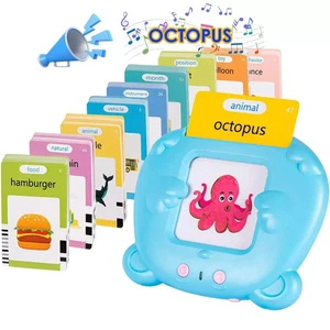 Talking Flash Cards 510 Words  Toddler Preschool Learning Early Educational BLUE - Picture 1 of 9