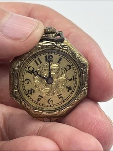 Vintage Gruen Guild mechanische Anhängeruhr - innen Staaten Gold gefüllt/siehe Beschreibung - Bild 1 von 8